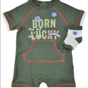 LUCKY - Tod. Boy Romper